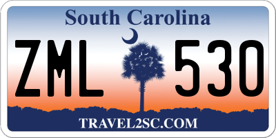 SC license plate ZML530