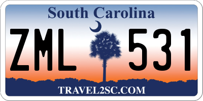 SC license plate ZML531