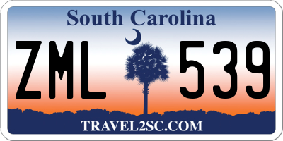SC license plate ZML539