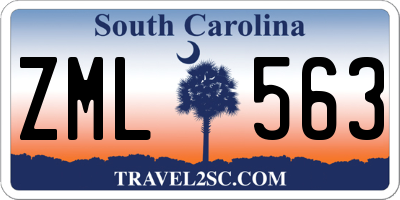 SC license plate ZML563