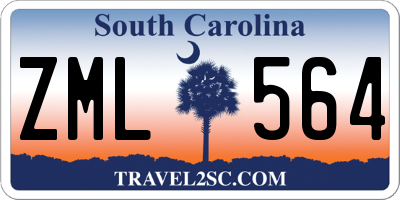 SC license plate ZML564