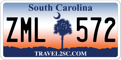 SC license plate ZML572