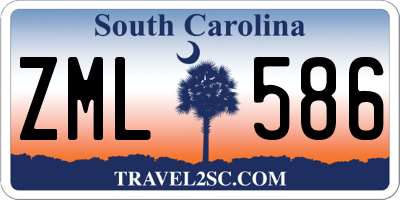SC license plate ZML586