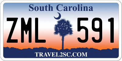 SC license plate ZML591
