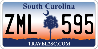 SC license plate ZML595