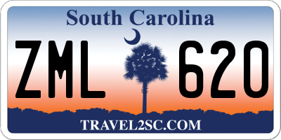 SC license plate ZML620