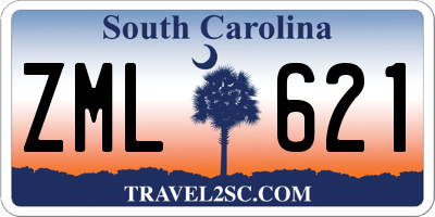 SC license plate ZML621