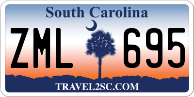 SC license plate ZML695