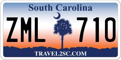 SC license plate ZML710