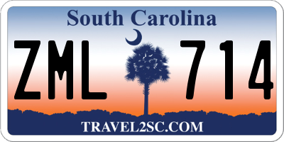 SC license plate ZML714