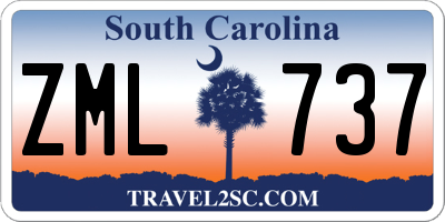 SC license plate ZML737