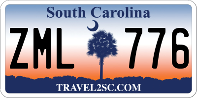 SC license plate ZML776