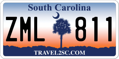 SC license plate ZML811