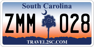 SC license plate ZMM028