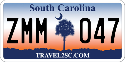 SC license plate ZMM047