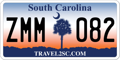 SC license plate ZMM082