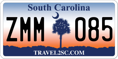 SC license plate ZMM085