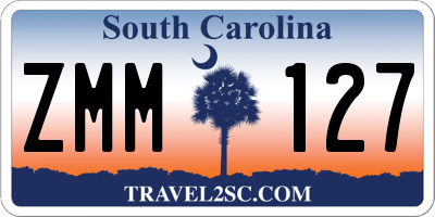 SC license plate ZMM127