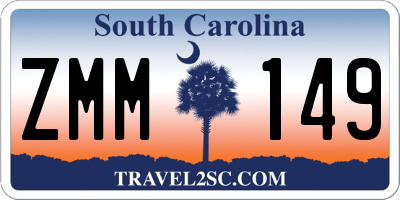 SC license plate ZMM149