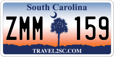 SC license plate ZMM159