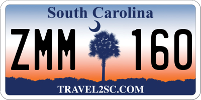 SC license plate ZMM160