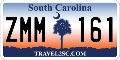 SC license plate ZMM161