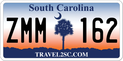 SC license plate ZMM162