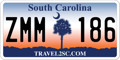 SC license plate ZMM186