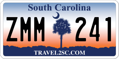 SC license plate ZMM241