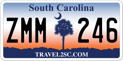 SC license plate ZMM246
