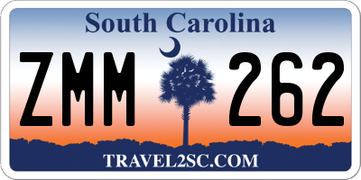 SC license plate ZMM262