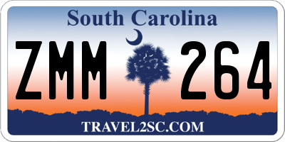 SC license plate ZMM264