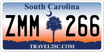 SC license plate ZMM266