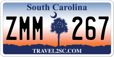 SC license plate ZMM267