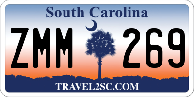 SC license plate ZMM269