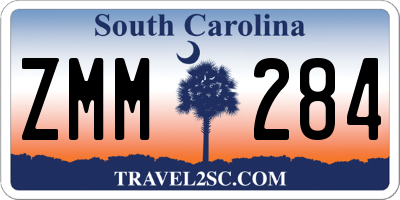 SC license plate ZMM284