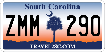 SC license plate ZMM290