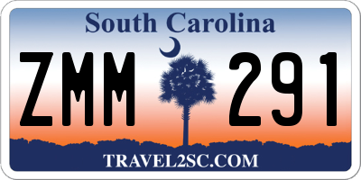 SC license plate ZMM291