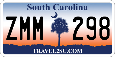 SC license plate ZMM298
