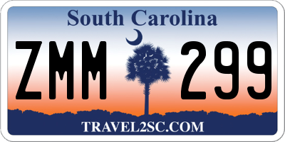 SC license plate ZMM299