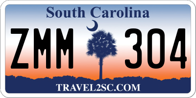 SC license plate ZMM304
