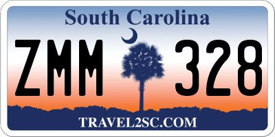 SC license plate ZMM328