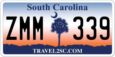 SC license plate ZMM339
