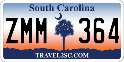 SC license plate ZMM364