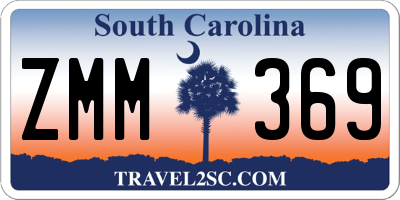 SC license plate ZMM369