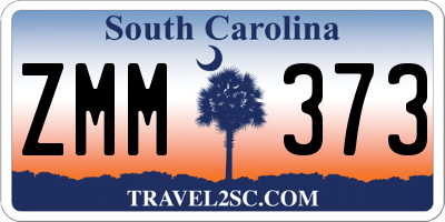 SC license plate ZMM373