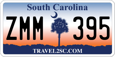 SC license plate ZMM395