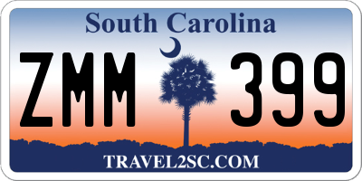 SC license plate ZMM399