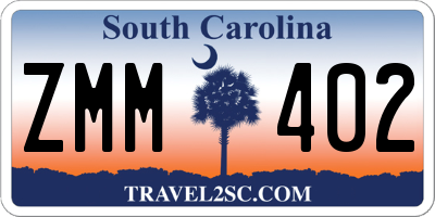 SC license plate ZMM402