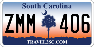 SC license plate ZMM406